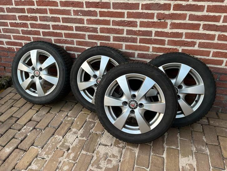 Gebruikte Winterbanden 180/55R15 Alu Velgen - VW up, Auto-onderdelen, Banden en Velgen, Banden en Velgen, Winterbanden, 15 inch