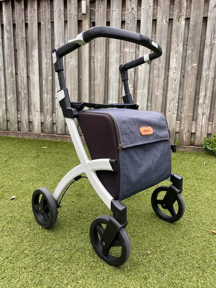 Rollz Flex - hippe (boodschappen) rollator met duwbeugel, Diversen, Rollators, Zo goed als nieuw, Lichtgewicht, Opvouwbaar, Ophalen