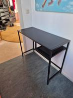 Zwart Bureau / Bijzettafel / Side table - Zeer Goede Staat, Ophalen, Zo goed als nieuw, Bureau