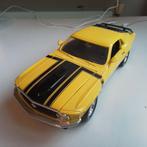 Ford Mustang 1970 van Ertl geel 1:18, Hobby en Vrije tijd, Modelauto's | 1:18, Ophalen of Verzenden, Zo goed als nieuw, ERTL