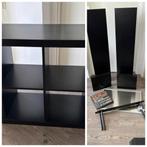 Te koop vakkenkast Ikea en planken, Huis en Inrichting, Kasten | Roldeurkasten en Archiefkasten, Ophalen, Gebruikt, 25 tot 50 cm