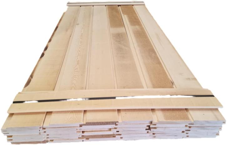 12.58 m2 Channelsiding - Ayous hout - nr: HP371, Tuin en Terras, Palen, Balken en Planken, Nieuw, Planken, Ophalen