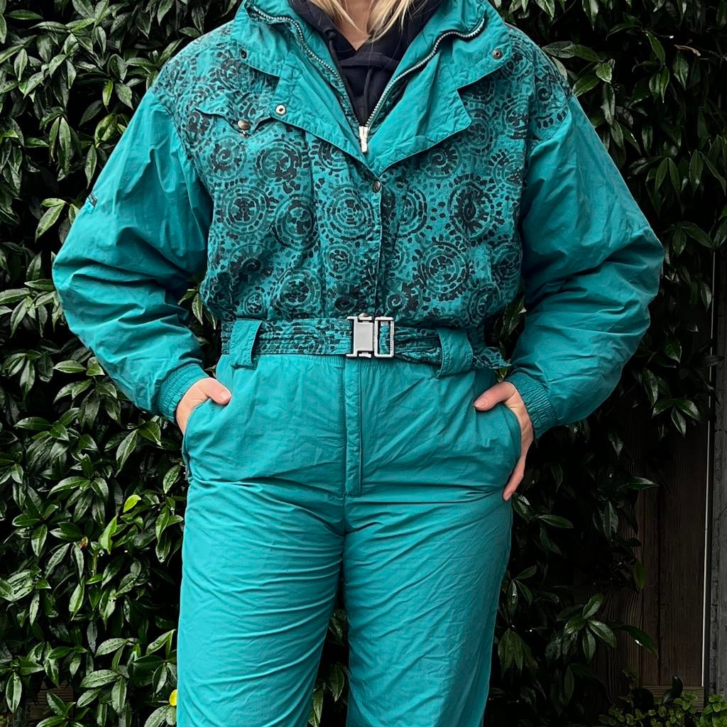 Vintage Retro Skipak (S), Kleding | Dames, Wintersportkleding, Gedragen, Pak, Maat 36 (S), Ophalen of Verzenden