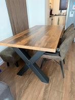 Eettafel industrieel, Huis en Inrichting, Tafels | Eettafels, Zo goed als nieuw, 150 tot 200 cm, Rechthoekig, 50 tot 100 cm