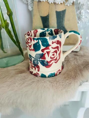 Emma Bridgewater Spongueware 1989 roses mug izgst beschikbaar voor biedingen