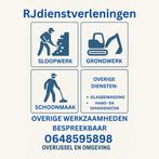 RJdienstverlening – Grondwerk, Sloop, Tuin ontruimen, etc, Sloopwerk buiten