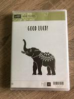 Stampin Up Lucky Elephant stempelset, Hobby en Vrije tijd, Ophalen of Verzenden, Zo goed als nieuw