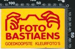 Sticker: Foto Bastiaens, Verzenden, Zo goed als nieuw, Bedrijf of Vereniging