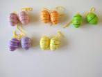 10 Paaseieren geel,oranje,groen,lila voor Paastak +haasjes, Ophalen of Verzenden, Zo goed als nieuw