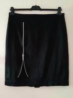 Zwarte rok van Inizia collection met trendy rits detail m.44, Zwart, Maat 42/44 (L), Inizia collection, Ophalen of Verzenden