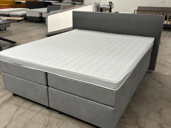Boxspring 180x210 vlak compleet actie éénmalig, Huis en Inrichting, Slaapkamer | Boxsprings, Nieuw, 180 cm, 210 cm, Tweepersoons