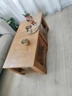 Salontafel 2x Teak, Ophalen, 50 tot 100 cm, Vierkant, 50 tot 100 cm