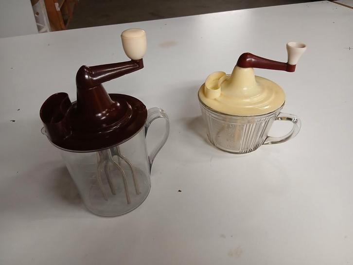 Vintage Handmixer Slagroomklopper Set, Antiek en Kunst, Antiek | Keukenbenodigdheden, Ophalen of Verzenden