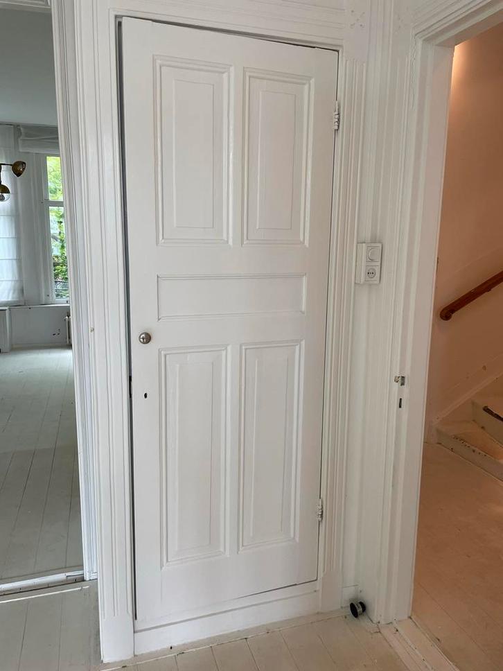 2x Jaren 30 Paneeldeur Kastdeur, Doe-het-zelf en Verbouw, Deuren en Horren, Zo goed als nieuw, Binnendeur, 200 tot 215 cm, Minder dan 80 cm