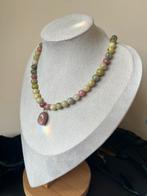 Lizardiet serpentijn thuliet hanger hoge trilling kundalini, Nieuw, Ophalen of Verzenden, Steen of Mineraal, Met edelsteen