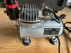 KMOON AC-18 Airbrush Compressor + Spray Gun Kit, Gebruikt, Ophalen of Verzenden, Minder dan 200 liter/min, Olievrij