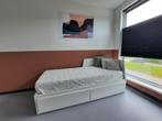 Mooie bedbank / slaapbank 1-2 personen, Ophalen, Wit, Tweepersoons, Zo goed als nieuw