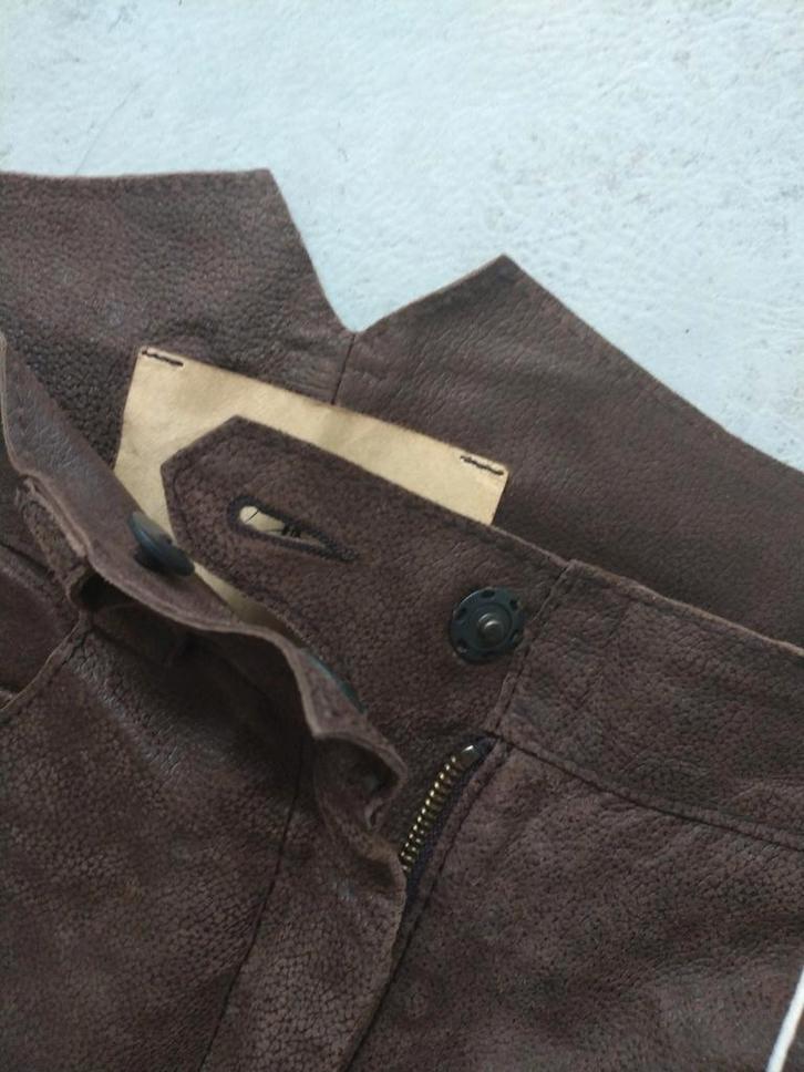 nappa leer,chocolade bruin,leren broek,Annette Görtz.mt 38, Kleding | Dames, Broeken en Pantalons, Nieuw, Maat 38/40 (M), Bruin