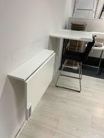 Inklapbare wandtafel ikea 2 stuks, Ophalen, Gebruikt, Vierkant, 55 tot 75 cm
