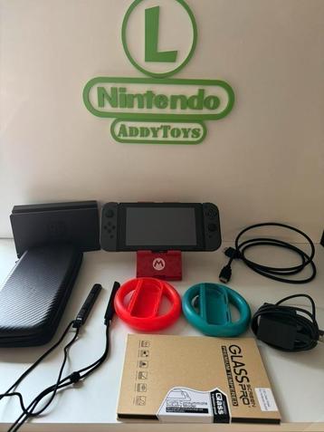 Nintendo switch V2 incl 9 games (5x Mario) en meer beschikbaar voor biedingen