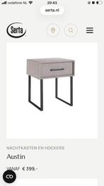 Twee nieuwe nachtkastjes (Serta), Ophalen, Overige materialen, Nieuw, 55 tot 70 cm