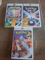 Pokemon de Film 1,2,3 op videoband., Cd's en Dvd's, VHS | Kinderen en Jeugd, Gebruikt, Tekenfilm, Alle leeftijden, Ophalen of Verzenden