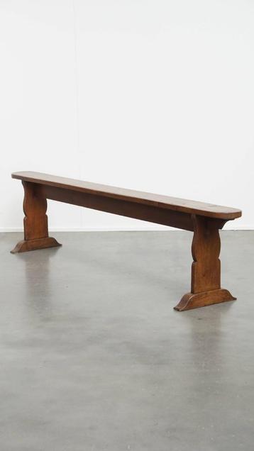 Stijlvolle antieke halbank/ bank voor aan de eettafel  beschikbaar voor biedingen