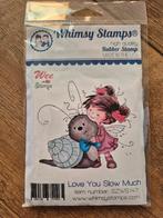 Whimsy Stamps Love you slow much stempel, Hobby en Vrije tijd, Ophalen of Verzenden, Nieuw, EZ-mounted stempel
