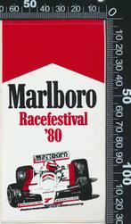 Sticker: Marlboro - Racefestival 1980, Ophalen of Verzenden, Zo goed als nieuw, Auto of Motor