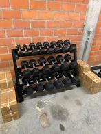 Hex Dumbbells 2,5-25kg + Rek - Nieuw!, Ophalen of Verzenden, Nieuw, Armen, Dumbbell