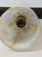 Jaren 30 Hal lamp met Glazen Kap / 449, Ophalen of Verzenden, Gebruikt, Glas, Minder dan 50 cm