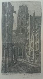 Marius Janssen Rotterdam Lange Torenstraat, Antiek en Kunst, Kunst | Etsen en Gravures, Ophalen of Verzenden