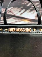 Nieuw met kaartjes Love Moschino tas zwart leder goud  ️, Sieraden, Tassen en Uiterlijk, Tassen | Damestassen, Nieuw, Schoudertasje