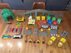 Lego elektrische intelli trein,>100 rails,auto's,plaat, Ophalen, Gebruikt, Duplo