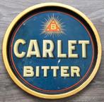 1920-1925 Reclame Dienblad Cafe Herberg Kroeg CARLET BITTER, Nvt., Gebruikt, Gebruiksvoorwerp, Ophalen of Verzenden