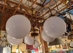 Grote Café Horeca lamp met glazen bollen Gispen of Art Deco, Ophalen