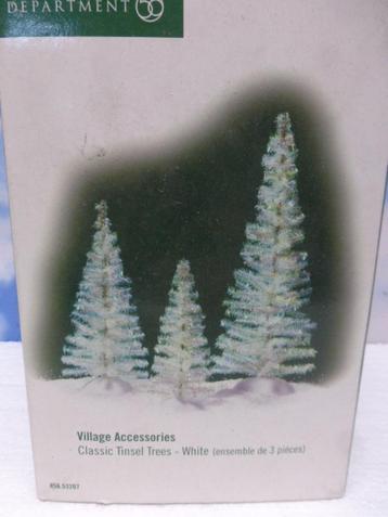 department 56 Classic Tinsel Tree kerstdorp bomen accessoire beschikbaar voor biedingen