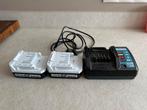 2x Makita 14,4V Accu + Lader, Ophalen, Gebruikt