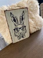 Decoratief Konijnenbordje met Bril, Ophalen of Verzenden, Zo goed als nieuw