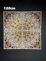 Houten mandala paneel 120cm, Huis en Inrichting, Ophalen of Verzenden, Nieuw