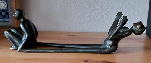 Flessenhouder, verbronsd, Antiek en Kunst, Curiosa en Brocante, Ophalen of Verzenden