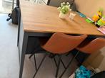 Bar-eiland met 4 cognac barkrukken, Ophalen, Zo goed als nieuw