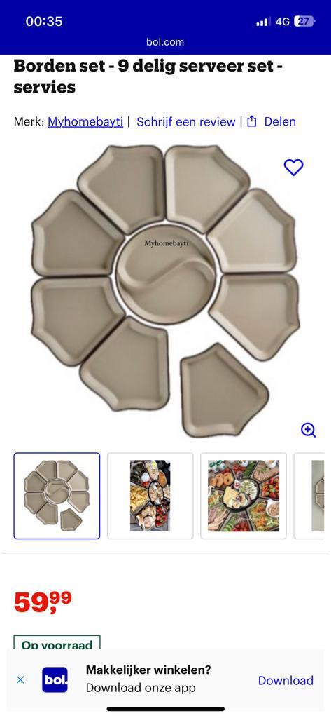 Mooie nieuwe bordenset, Huis en Inrichting, Keuken | Servies, Bord(en), Overige stijlen, Glas, Ophalen of Verzenden
