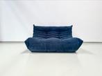 Togo 2-seater in Blue attributed to Ducaroy by Ligne Roset., 125 cm of meer, Zo goed als nieuw, 75 tot 100 cm, Stof