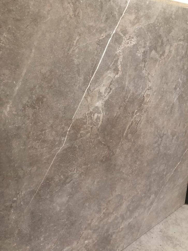 Marmerlook Tegels Grijs - 3.8 m2, Tuin en Terras, Tegels en Klinkers, Nieuw, Keramiek, Minder dan 5 m², Ophalen