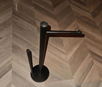 Zwarte wc rolhouder toiletrolhouder beschikbaar voor biedingen