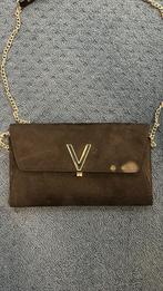 GEBRUIKT! Valentino flash suede clutch zwart €29,99, Ophalen of Verzenden, Gebruikt, Zwart, Avondtasje