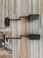Design wandlamp  koper met zwenkarm (2x), Ophalen of Verzenden