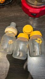 Medela bewaarflesjes 3 stuks, Ophalen of Verzenden, Gebruikt, Borstkolf