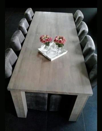 Landelijke eettafel 260Lx100Bx79H cm.  beschikbaar voor biedingen